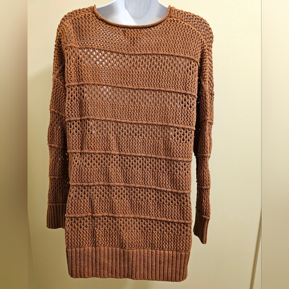 Universal Thread Rust Orange Crotchet Sweater, Large - Picture 5 of 7